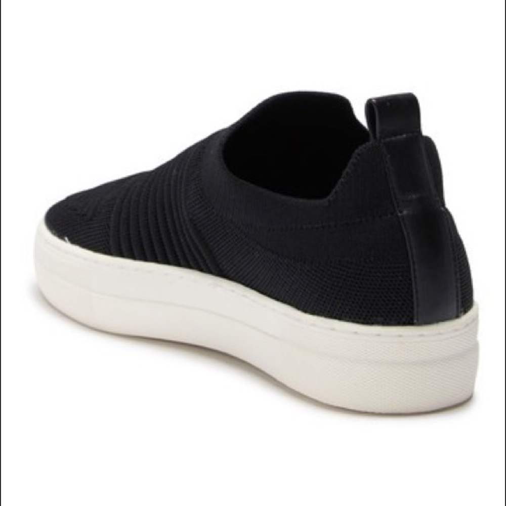 Madden Buffi Black Knit Platform Slip On Sneaker - Picture 2 of 4